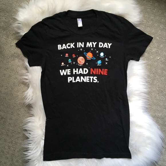 American Apparel Tops - American Apparel ~ In my day we had 9 planets T